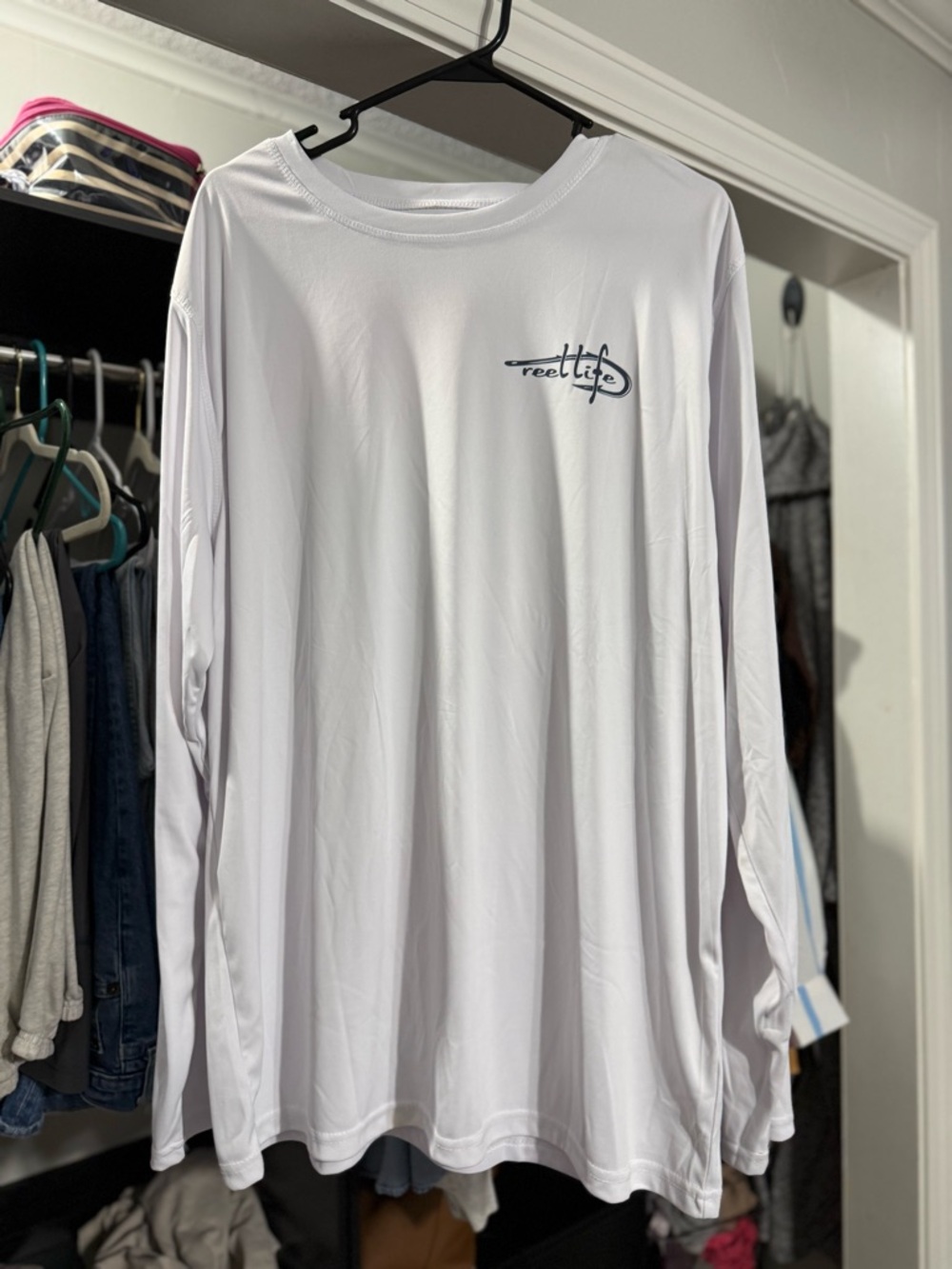 Reeltide Men’s Long Sleeve Performance Tee - White